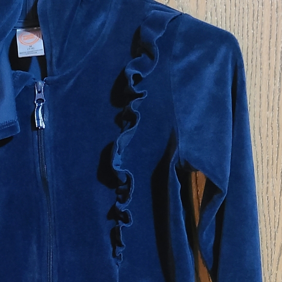 WONDER NATION GIRL'S SIZE 7-8 ZIP FRONT PLUSH - Picture 4 of 6